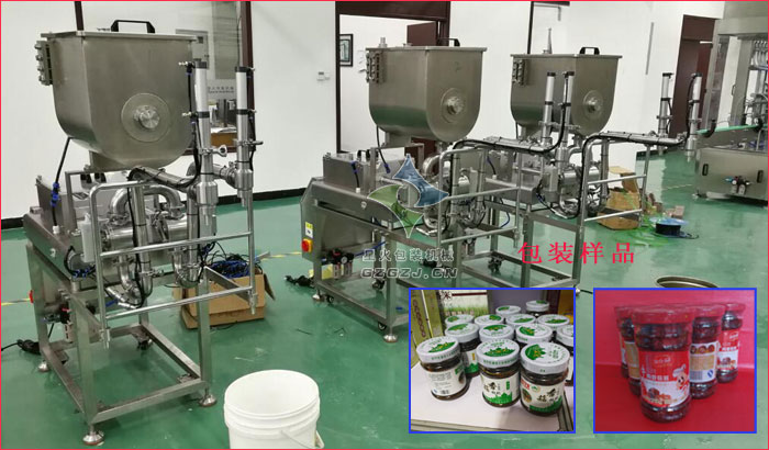 雙頭醬料自動(dòng)灌裝機(jī)